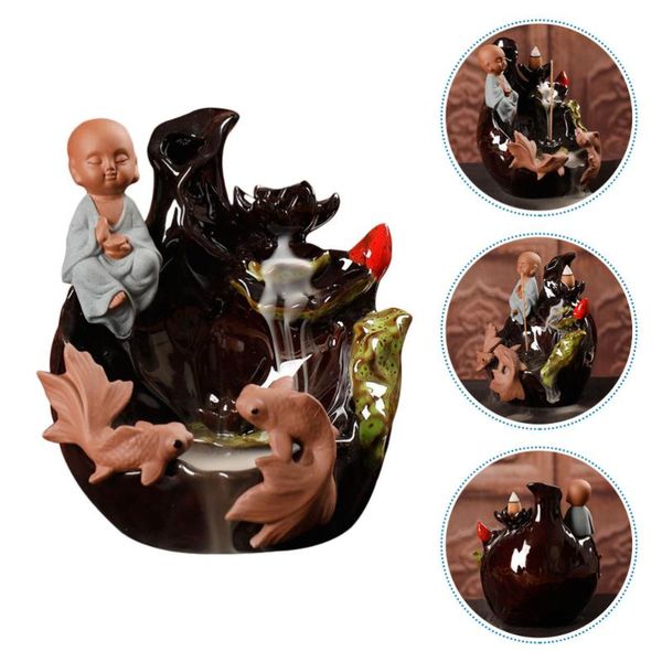 

fragrance lamps backflow incense burner ceramics censer ornaments home decoration