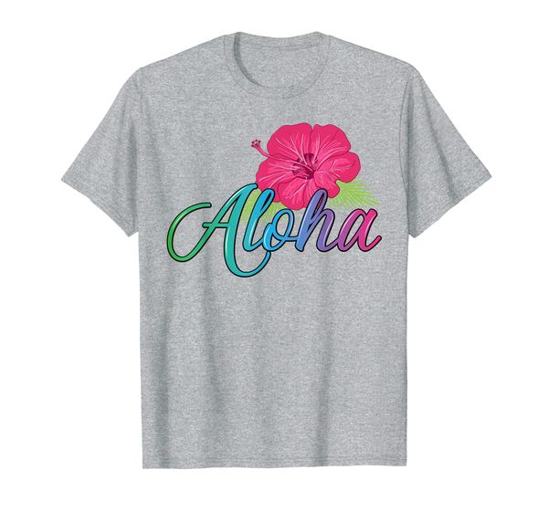 

aloha hawaii from the island - feel the aloha flower spirit t-shirt, White;black