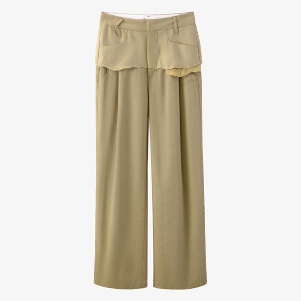 

tvvovvin women pants capris patchwork black baggy pants women casual vintage high waist new fashion trousers 258z, Black;white