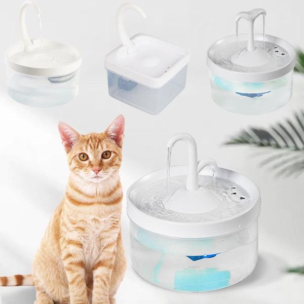 

cat bowls & feeders intelligent drinking water fountain usb automatic circulating dispenser with led light
