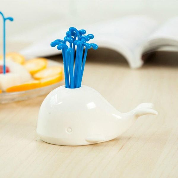 

sets whale fruit fork fruits stick creative picks kitchen gadget forks