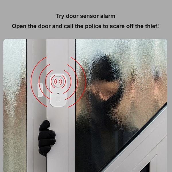

other door hardware window bell alarm magnetic anti-theft switch open reminder 120 high-decibel highpitched warning