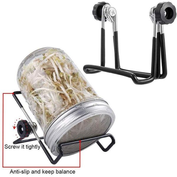 

planters & pots stainless steel sprouting jar lid with stands and lids for wide mouth mason jars to make sprout 86mm
