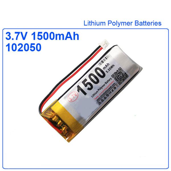 4 stücke 3,7 v 1500 mah 102050 Polymer lithium-batterie für Elektronische leichter drahtlose tastatur geschichte maschine GPS MP3 MP4 Tablet PC