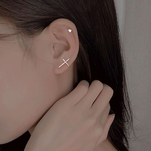 

rather cool earrings fashion simple temperament cross earrings