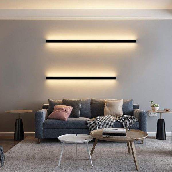 

wall lamp selling nordic minimalist long strip living room background staircase aisle bedroom bedside