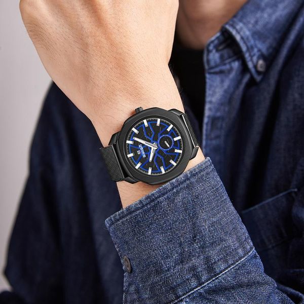 

wristwatches fashion slim steel watches men yong's sports quartz watch waterproof military clock brand designer dress wristwatch 2021, Slivery;brown