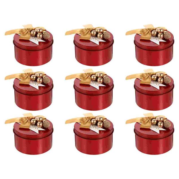 

gift wrap 10pcs wedding packaging boxes tinplate candy tins creative container
