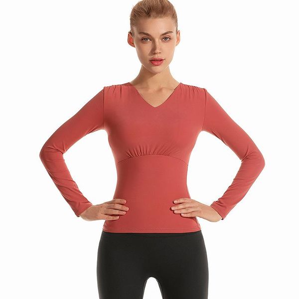 

yoga outfit women's shirts workout long sleeve fitness sportswear gym training clothing women tight top