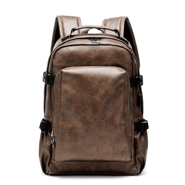 

backpack 2021 travel business trend bag computer bags sales men's vintage fashion multi-function large capacity 02d