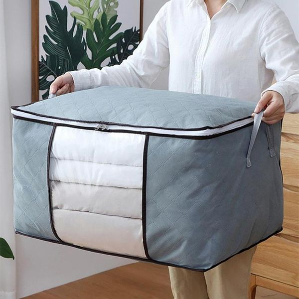 

storage bags 60x40x35cm large-capacity organizer moisture-proof bag clothes finishing quilt management #8