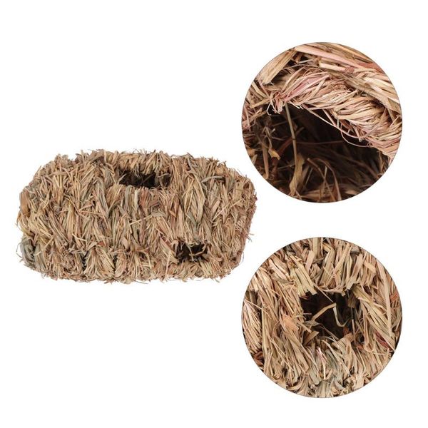 

kennels & pens hamster straw woven tunnel hideout hiding house