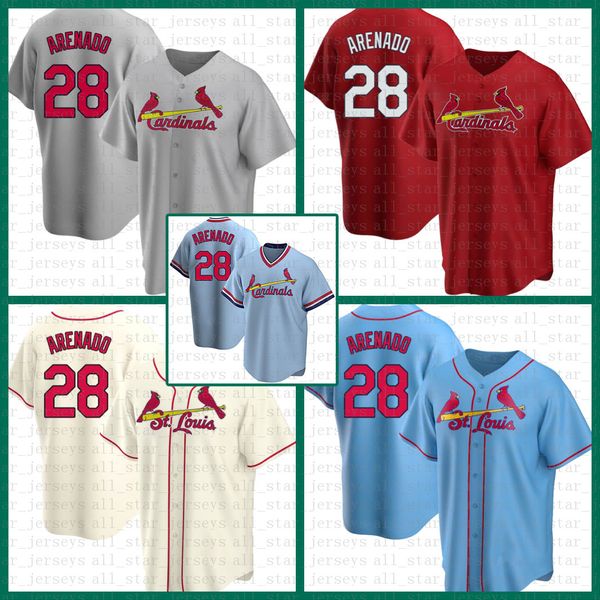 

st. baseball jersey louis custom cardinal 28 nolan arenado 46 paul goldschmidt 4 yadier molina 13 matt carpenter 1 ozzie smith mens multi, Blue;black