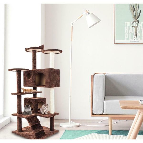 

52" cat tree tower condo furniture scratch post kitty pet jllqai sport77777