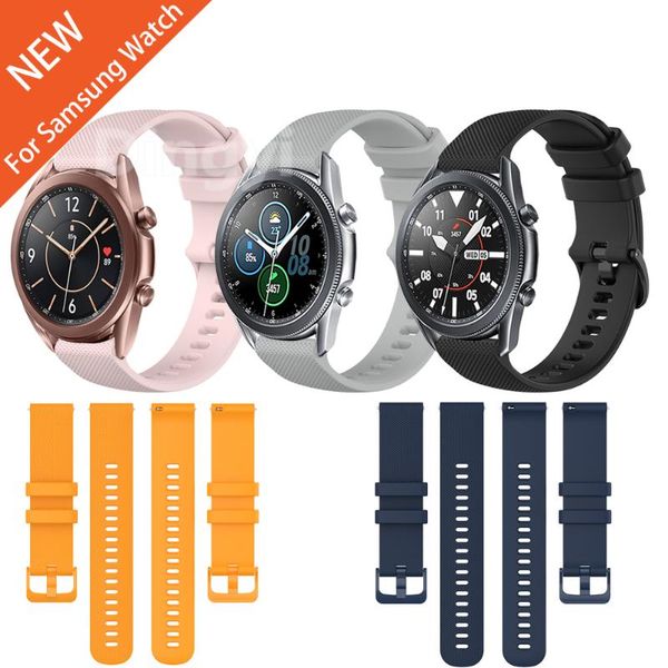 

watch bands for samsung galaxy 3 silicone wristband strap 45mm sm-r840 band watchband watch3 41mm sm-r850 bracelet, Black;brown