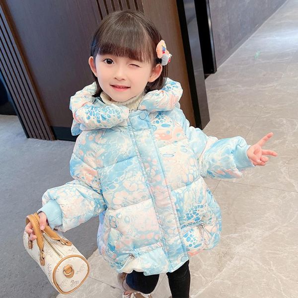 

down coat girls outerwear thick warm coats spring autumn kids toddler winter clothes, Blue;gray