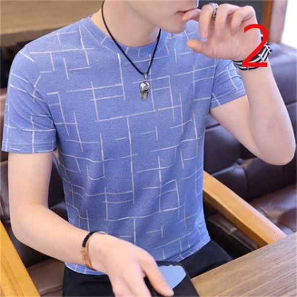 

New 2021 Korean Harajuku Style T-shirt Men's Short Sleeve Trend R9S3, White;black