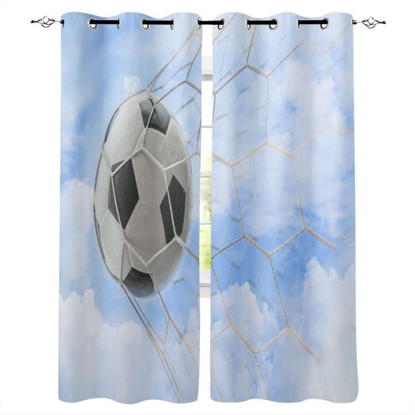 

curtain & drapes soccer game football sky victory gate modern living room blackout curtains for kitchen bedroom window treatments