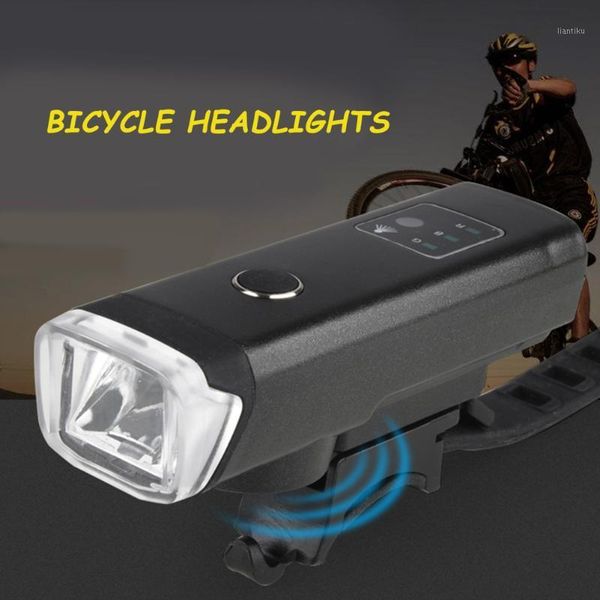 

usb rechargeable bike led headlights waterproof bicycle riding warning front lamp for outdoor cycle supplies1