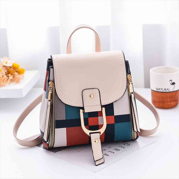 

women backpack multiple using grid backpacks female school bag girls travel bolsa feminina bicycle