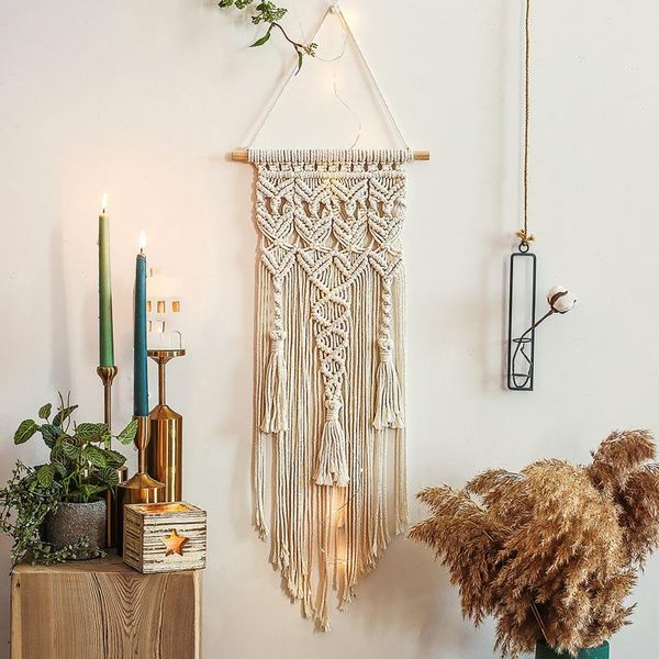 

decorative objects & figurines bohemian woven tapestry wall decoration pendants dreamcatcher nordic ethnic style cotton rope tapestrys hangi