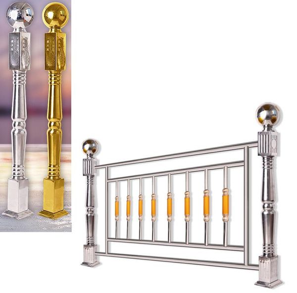 

wallpapers 1238mm sus304 sus316 column floor mount el handrail armrest post pillar pole for staircase