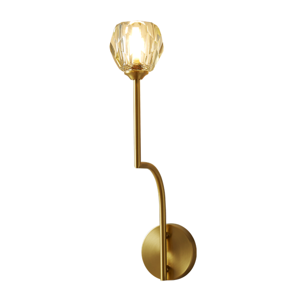 

creative design brass wall lights living room bedroom crystal glass g9 lamp home l villa lighting decoration drop shipping