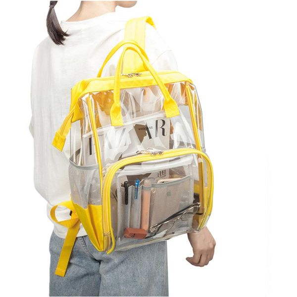 

diaper bags women's waterproof multifunctional large capacity transparent portable fashion pvc mummy handbags bag set baby backpack