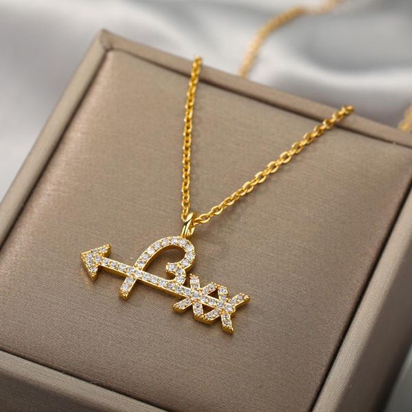 

pendant necklaces 2021 arrow zircon love heart short for women fashion korean jewelry luxury party unusual girl neck chain, Silver
