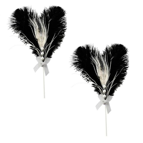 

2pcs baking cake feather cake ers ornament birthday er decor