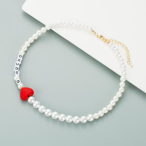 

chokers 2021 boho trendy korean sweet transparent acrylic bead pearl necklace for women party summer jewelry wholesale, Golden;silver