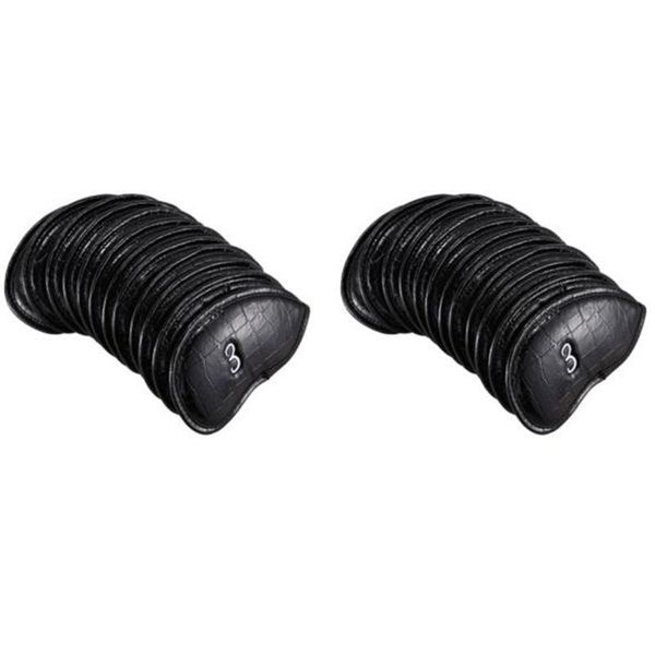 

24pcs pu golf club cap exquisite protector iron head cover set sports accessories