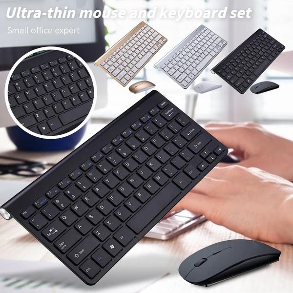 

keyboards 2.4g wireless keyboard and mouse set 78-key ergonomic computer for pc gamer desklaphome office usb
