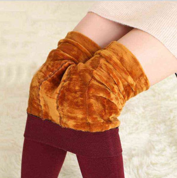 

women's leggings women's seamls colorful cotton pants in autumn and winter, Black