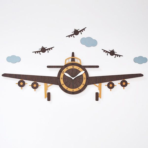 

wall clocks nordic cartoon clock large creative children living room bedroom watch relogio de parede home decor dd55wc