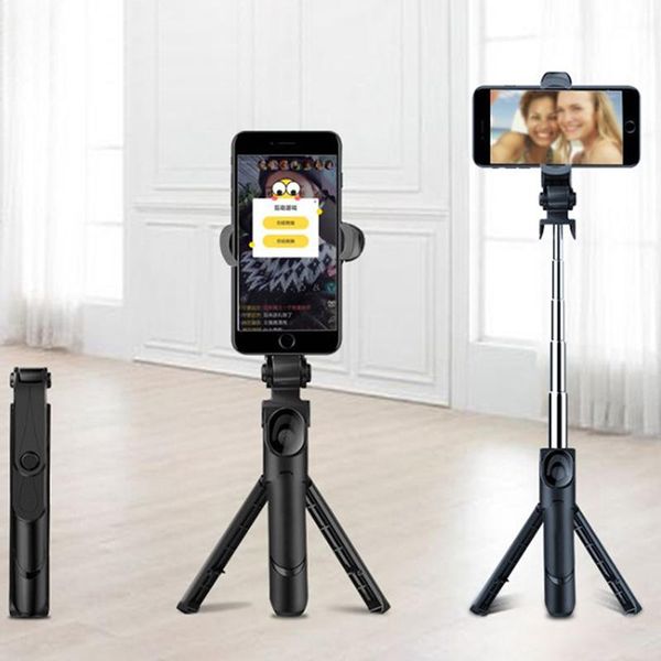 

selfie monopods stick with tripod stand bluetooth remote control mobile phone
