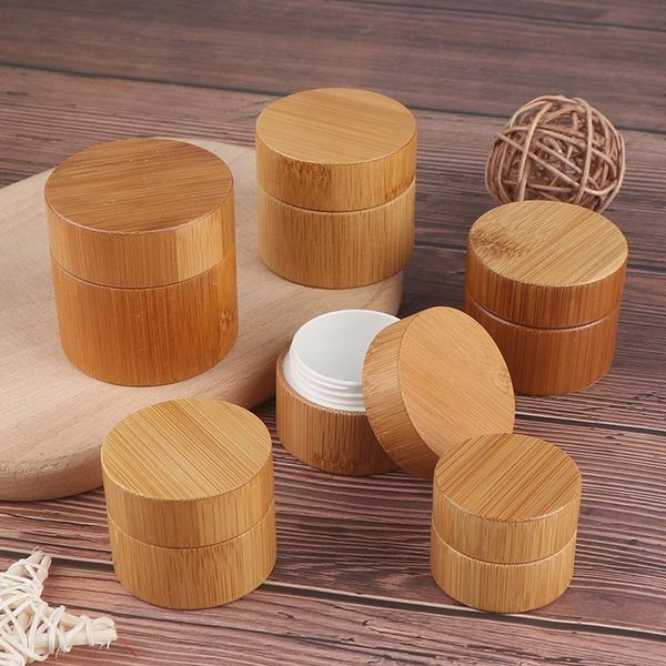 

storage bottles & jars 5g 10g 15g 20g 30g 50g bamboo bottle cream jar nail art mask refillable empty cosmetic makeup container box