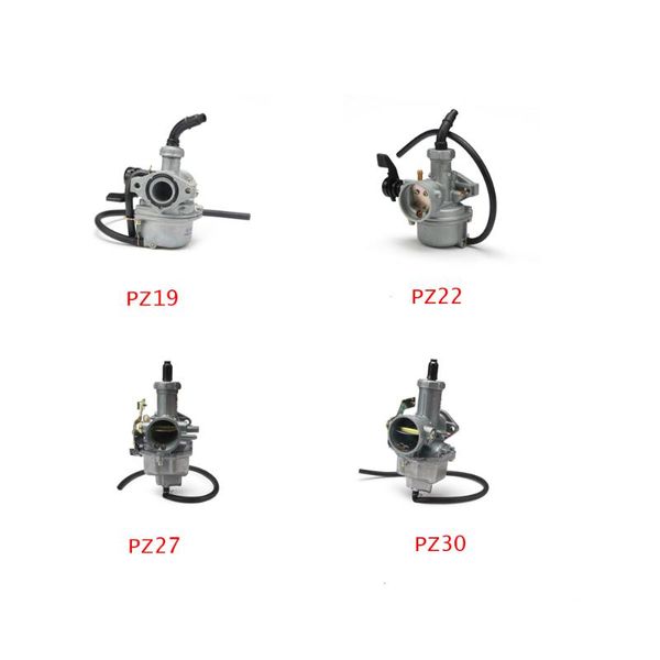 

motorcycle carburetor pz19 pz22 pz27 pz30 hand cable chock carb for keihin 50cc-250cc atv pit dirt bikes scooter go karts