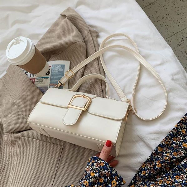 

designer shoulder simple bags for women 2021 chain rivet luxury crossbody bag female fashion pu leather brand small handbags