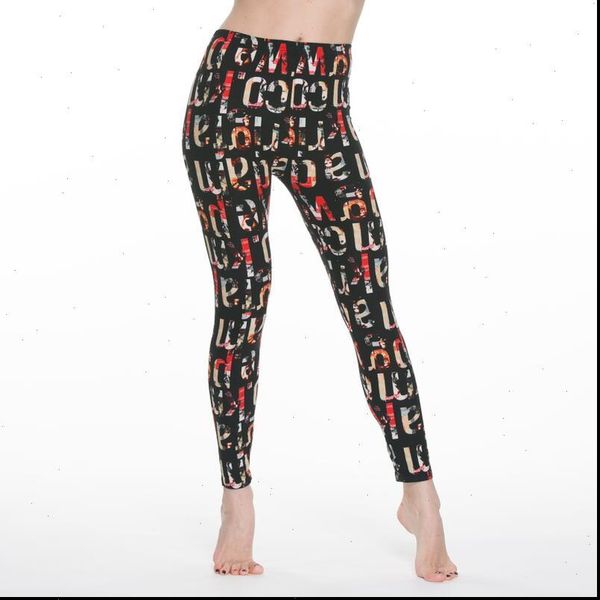 

women print flower leggings plus size plaid thin nine pants fashion clothing trousers drop shipping good quality, Black