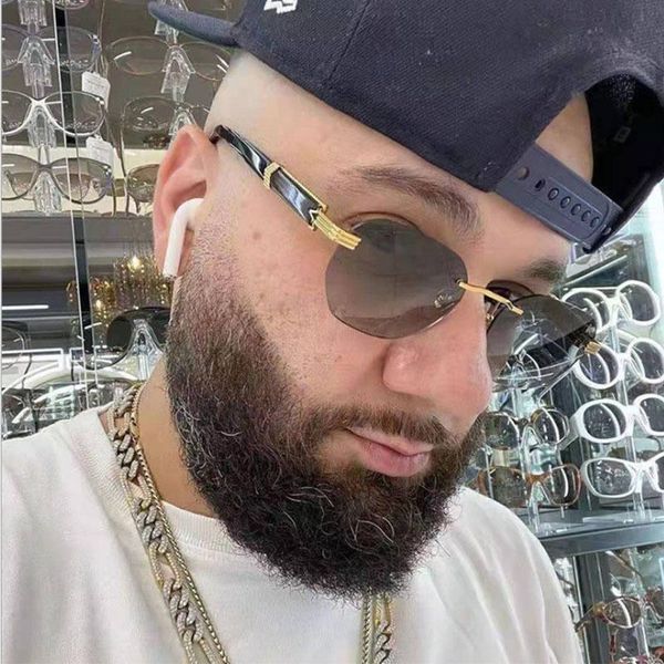 

sunglasses fashion round vintage metal men square tea gradient classic sun glasses marbling legs shades uv400, White;black