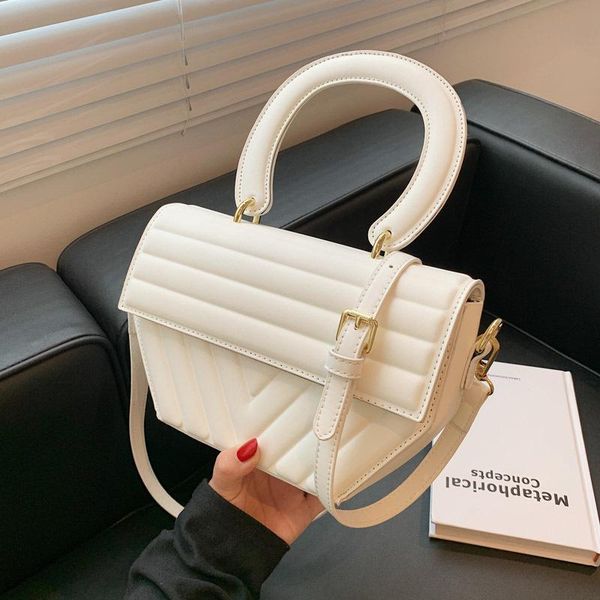 

evening bags luxury designer candy color pu leather tote crossbody for women 2021 winter trends female shoulder handbag and purses