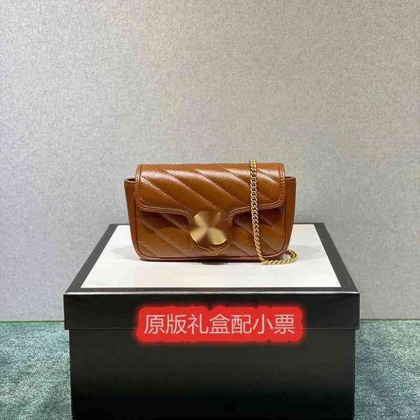 

branded crossbody handbag designer tote bag mini luxurys bags leather caramel chain water ripple single room slant span net red same korean