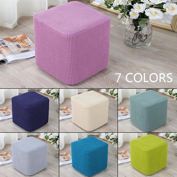

solid color living room home chair cover universal protector thick chair cover foot stool covers slipcover stretch ottoman