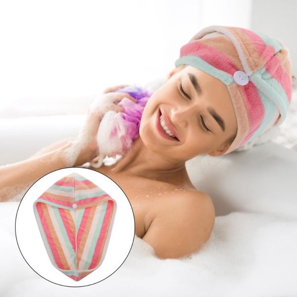 

shower caps 2pcs household hair drying towels coral fleece dry home bath supply