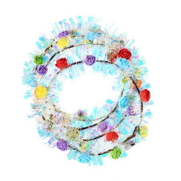 

party decoration led hair hoop light up wreath hairband garlands christmas glowing flower headband cat ears hairbands