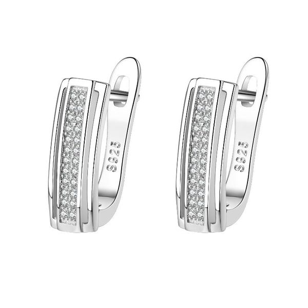

hoop & huggie fashion dainty geometric rectangle minimalist simple earrings women charm for girls gift jewelry 2021, Golden;silver