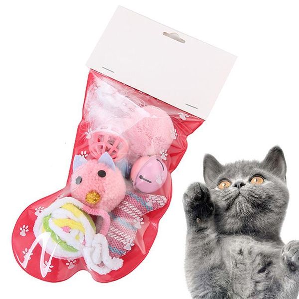 

cat toys legendog 6pcs christmas set chew toy ball plush interactive for pet supplies favors