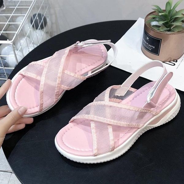 

sandals 2021 women's summer fashion thick-soled breathable sports, Black