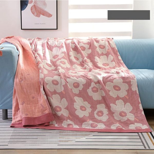 

blankets spring and autumn cotton five-layer gauze towel quilt, double single blanket, nap summer quilt